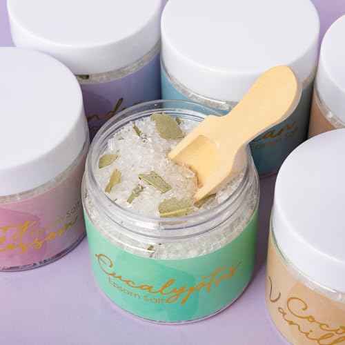 Mothers Day Gifts for Mom - Luxury 9-Piece Floral Epsom Salt Gift Set for Women, Bath & Body Gift Set in Elegant Box | Perfect Christmas, Birthday Gifts for Her & Him, All Occasion Holiday Present