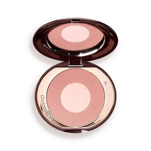 Charlotte Tilbury Cheek to Chic Powder Blush - Two-Tone Cheek Makeup with a Radiant, Luminous Finish - Buildable Color that Smooths, Buffs & Blends for a Light Reflecting Glow