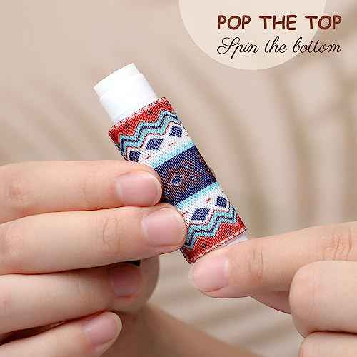 Sureio 40 Pcs Lip Balm Holder Keychain Bulk Lip Gloss Holder Keychain with Clip on Compact Elastic Lipstick Sleeves Christmas Stocking Stuffers Gift Gifts for Women