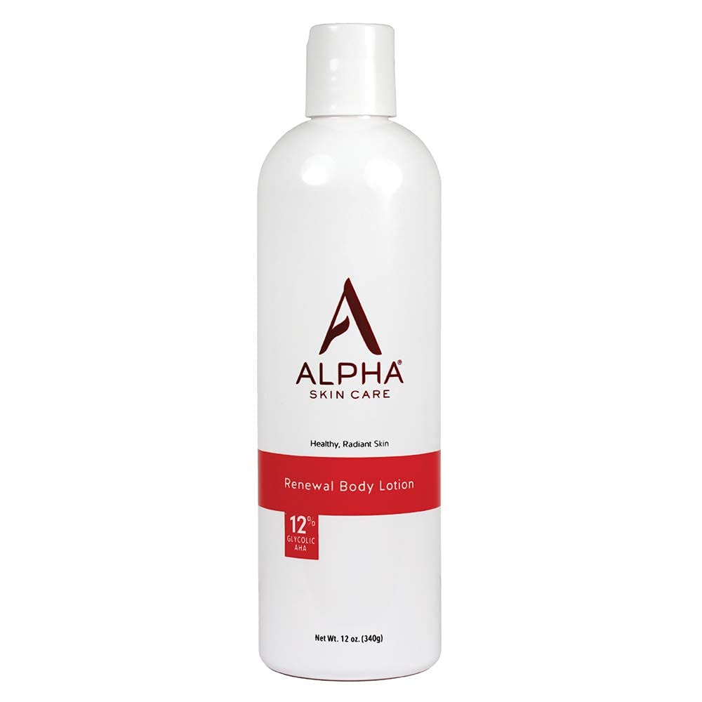 Alpha Revitalizing Body Lotion with 12% Glycolic AHA, 12 Fl Oz and Refreshing Face Wash, 6 Fl Oz