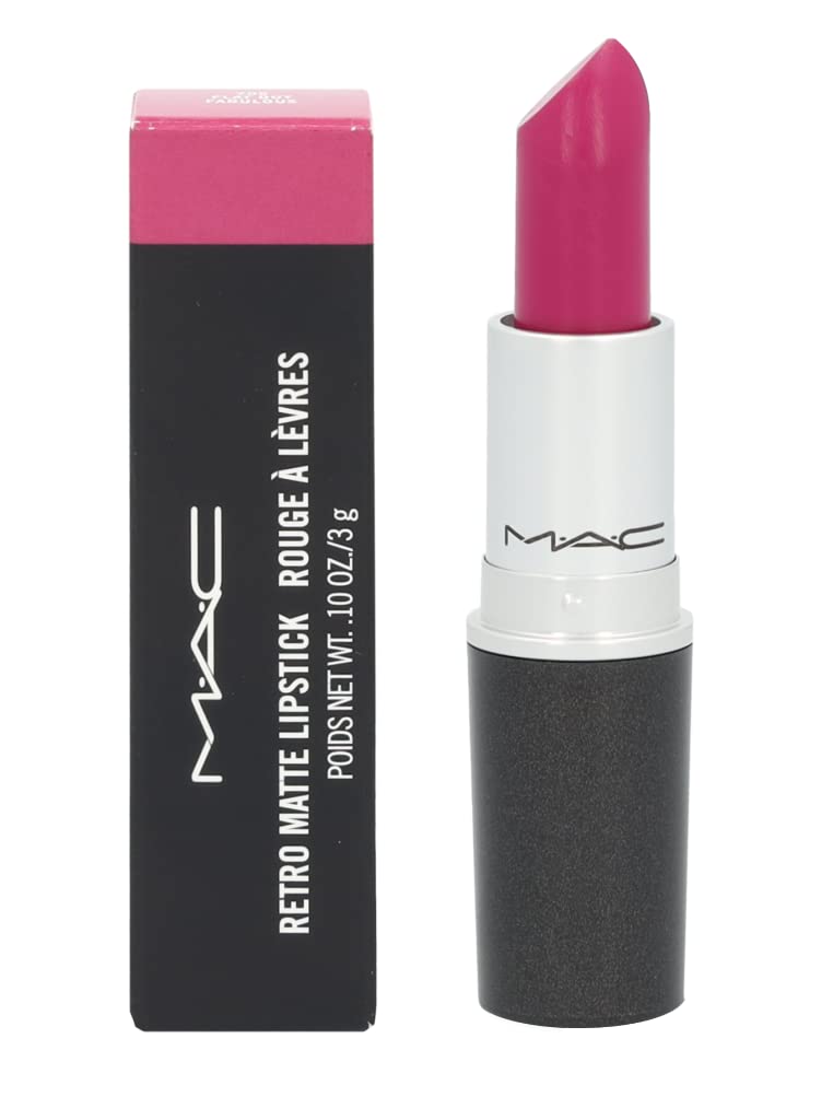 MAC Lipstick Retro Matte 705 - Flat Out Fabulous Pink | 0.10 Ounce Long-Lasting Color