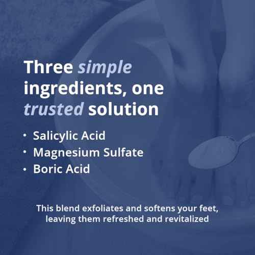 Brown's Original Medicated Foot Bath Soothing Relief for Corns, Calluses, Bunions & Odor ? Exfoliating Foot Soak for Dry, Soft Feet (8oz)