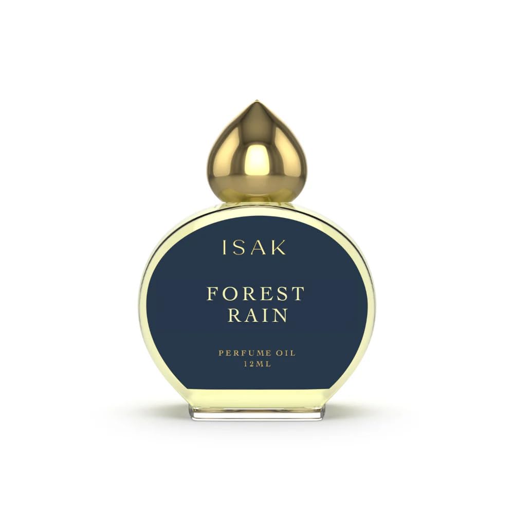 ISAK Forest Rain Attar 12ml Premium Alcohol-Free Roll-On Perfume Oil, Unisex Long-Lasting Fragrance for Men & Women, 8-10 Hours Earthen Scent of Rain