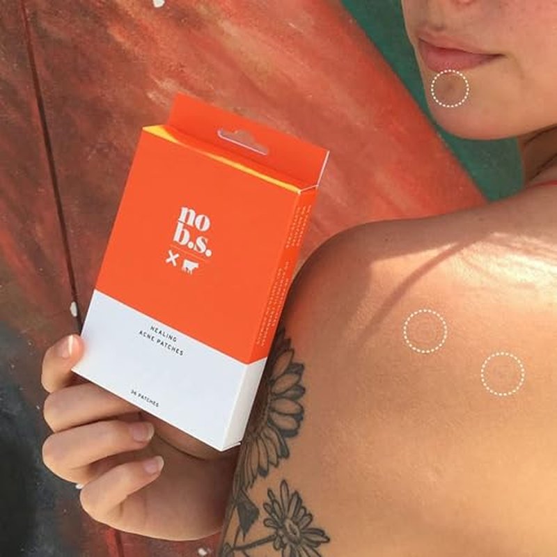 No Bad Stuff - All Day Healing Acne Patches, Hydrocolloid, Pimple Patches for All Skin Types, Invisible on All Skin Tones and Under Make Up, Waterproof Acne Spot Dots, 108 CT