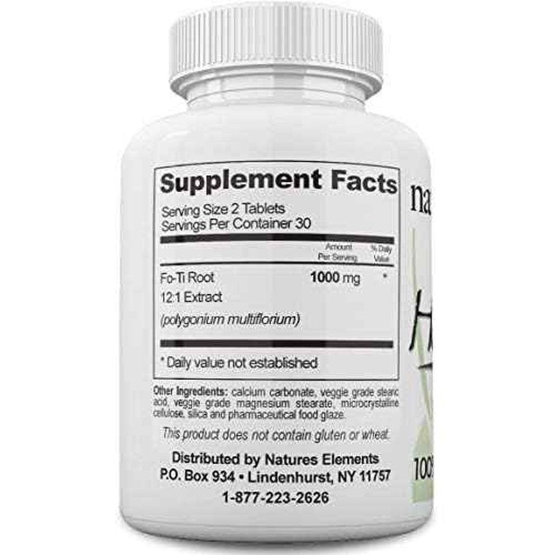 He Shou Wu ? 3 Pack ? 12:1 High-Potency Prepared Fo-Ti Root Extract ? 1000mg per Serving ? 180 Tablets ? Traditional Chinese Herb for Hair Growth & Gray Hair ? Non-GMO, Gluten-Free