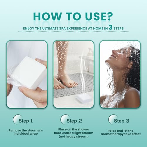 Shower Steamers Aromatherapy - 14 Pack Eucalyptus & Mint Shower Bombs and 5ml Natural Eucalyptus Essential Oils, Nasal Relief, Self Care Stress Relief Gifts for Mom Wife, Christmas Gifts for Women Men