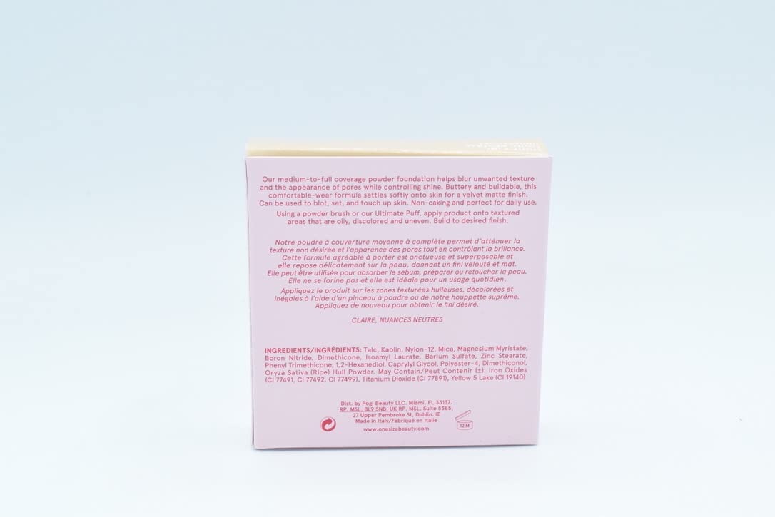 One size Patrick Starrr Turn Up The Base Versatile Powder Foundation - Light 4 (G) Light, Golden Undertones Face Pressed Makeup Medium-to-Full Coverage, Soft Matte Finish 0.28 Ounce