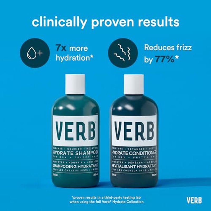 VERB Hydrate Conditioner - Nourish Dry + Frizzy Hair - Smooth + Reduce Frizz - Amber + Warm Jasmine Scent