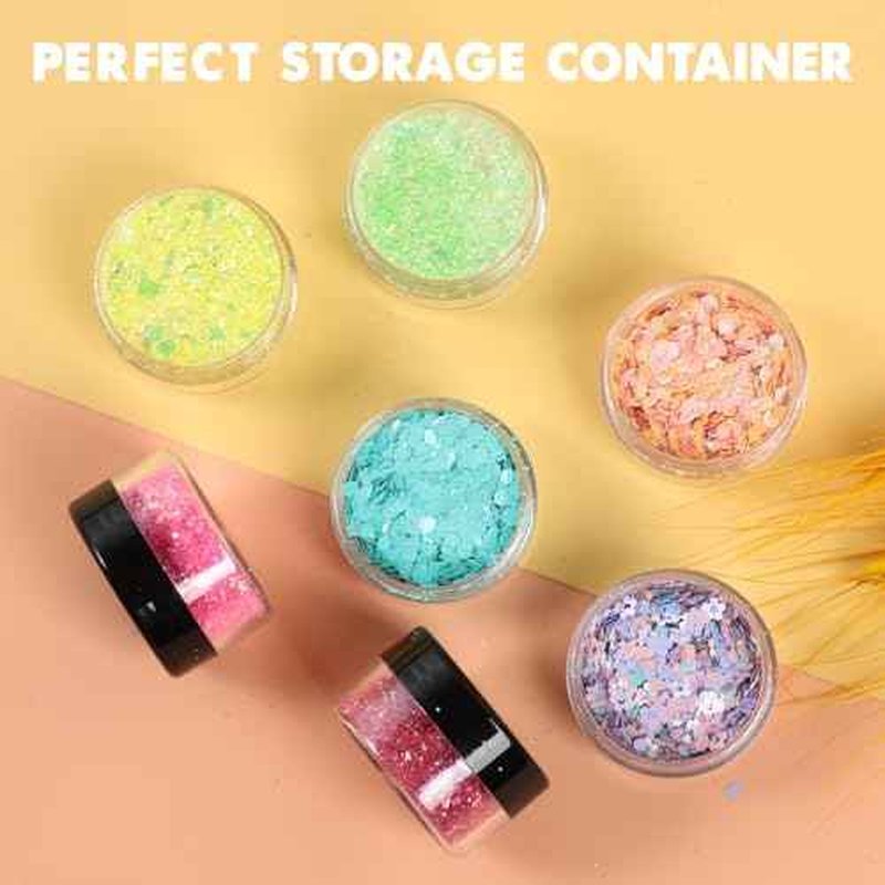 3 Gram Sample Containers with Lids, 50 Count Tiny Sample Jars, Empty Lip Balm Containers, Mini Cosmetic Containers with Lids, Makeup Travel Containers with Labels, Mini Disposable Spatulas