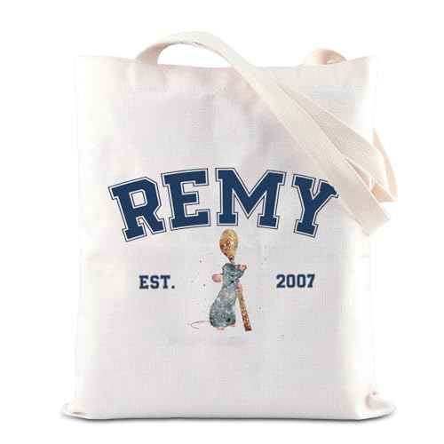 Remy Quote Cosmetic Bag Rat Fans Gift Remy Est. 2007 Zipper Pouch Makeup Bag Mouse Chef Make Up Bag (REMY TOTE)