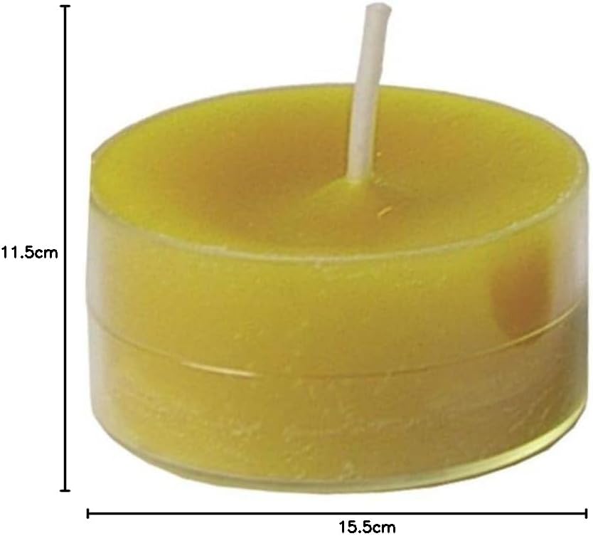 Morning Breeze Scented Tealights - Spaas 24 Clear Cup Candles, 4.5 Hour Burn Time