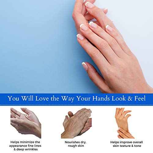 Borghese Deep Hydration Hand Sheet Masks (3 Pairs) - Hand Masks with Sodium Hyaluronate, Hydrolyzed Collagen, & Allantoin for Moisture & Anti-Aging