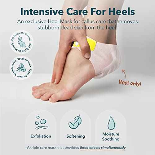 Purederm Exfoliating Heel Mask (1 Pair) ? Heel Peeling masks gently remove calluses from your heel