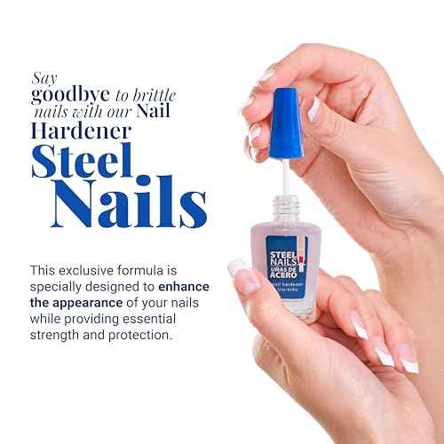 Steel Nails: Nail Strengthener & Clear Nail Polish for Damaged Nails, Hardener & Growth, Nail Repair, Keratin Treatment, Nail Growth Treatment ? Hard as Nails with Extra Strength.