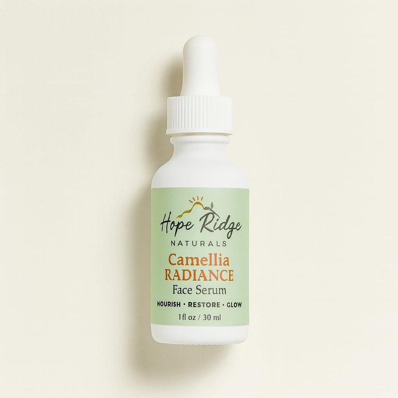 Hope Ridge Naturals Camellia Radiance Face Serum, Ultra-Renewal Oil with Rose & Botanicals, Anti-Aging & Repair, for Normal/Dry/Combination/Mature Skin, Lightweight & Fast-Absorbing