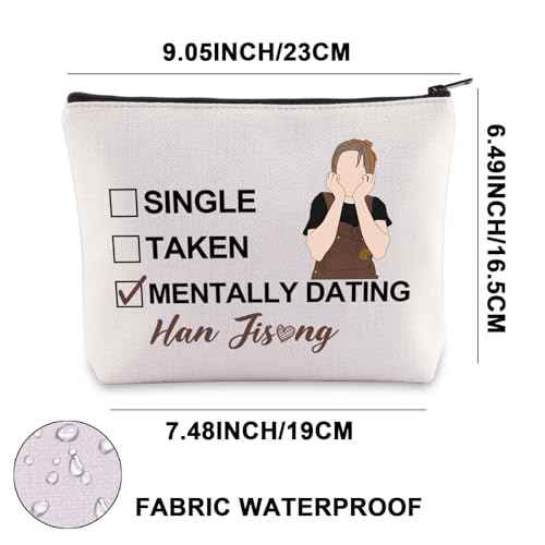JNIAP Stay Han Makeup Bag Stay Quokka Gifts Single Taken Mentally Dating With Han Gifts Stay Member Gifts (WITH HAN mb)