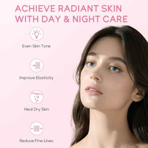 Skincare Gift Set Sakura Skin Care Travel Kit with Cleanser, Toner, Serum, Eye Cream, Face Cream for Women Girls (5pcs)