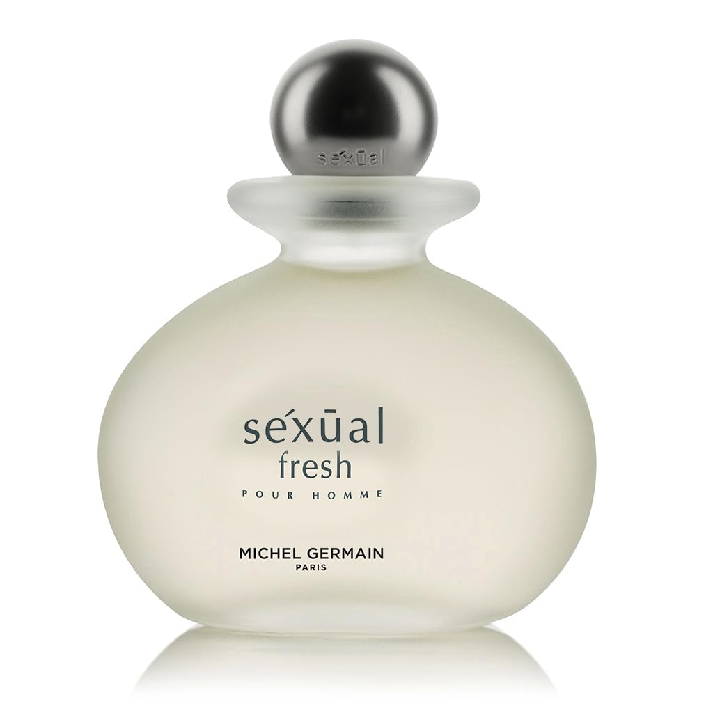 Michel Germain Sexual Fresh Pour Homme Eau de Toilette Spray Mens Cologne, Top Notes of Italian Bergamot, Cardamom, Coriander, Juicy Mandarin, 4.2 Fl Oz