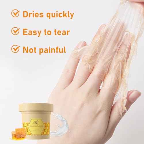 Honey Milk Wax Hand Mask Moisturizing Hydrating Nourishing Exfoliating Hand Film Hands Care 4.3 Oz