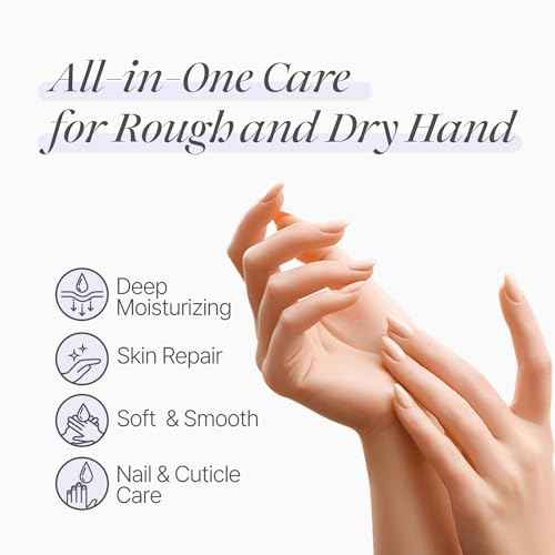 Koelf Rose Petal Satin Hand Mask (10pairs) - Intensive Nourishing, Moisturizing Gloves, Rose Scented Hand Repair Masks with Peptide, Collagen, Shea Butter for Silky Smooth Skin, Hand Treatment