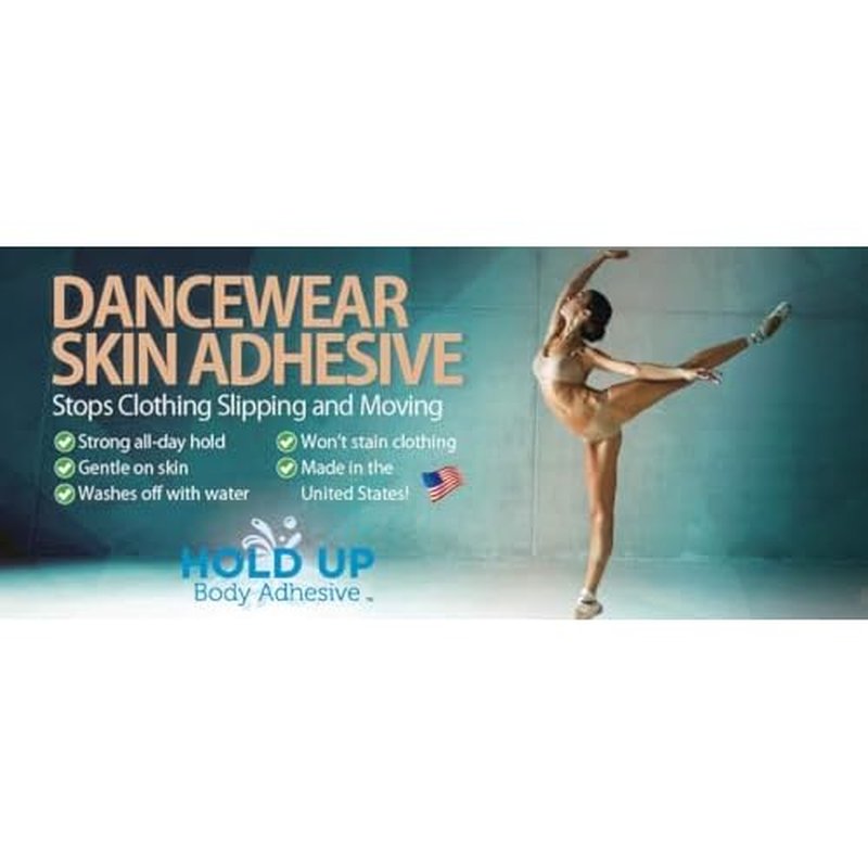 Premium ? Body Glue for Dancers Roll On Skin Adhesive for Compression Socks Thigh Highs Costumes Clothing Lingerie Fashion Cosplay ? 2 oz Roll On, 4-Pack