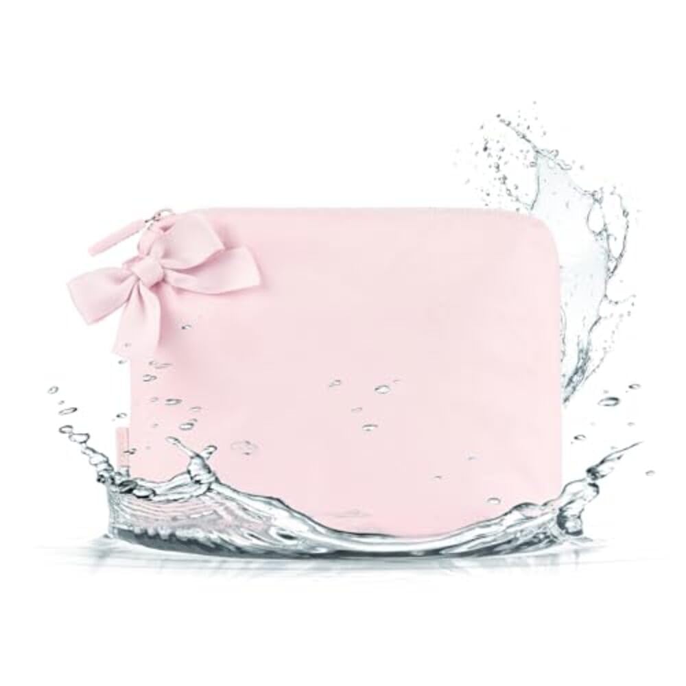 Case-Mate Essential Crinkle Bow Makeup Bag - Ballet Pink