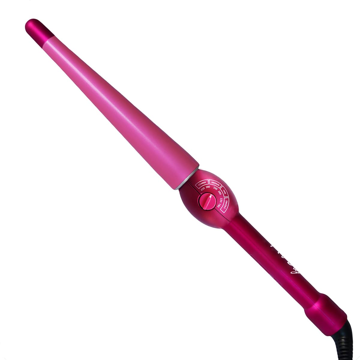 Mr Big Tapered Curling Wand – Long Barrel with Ceramic Coating for Long Hair – Conical Shape, 6 Heat Settings, Dual Voltage, Auto Off – Unique Taper from 2/3” to 1.25” Diameter