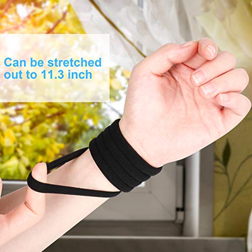 100PCS Large Cotton Ponytail Holders, Seamless Hair Ties, Elastics Hair Bands No Damage for Thick, Heavy and Curly Hair, 2 Inch Diameter by BAOLI