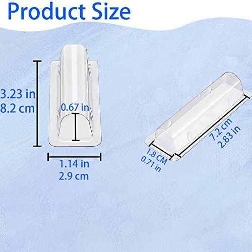 WESAPPINC Clear Chapstick Pouch Plastic Lip Balm Pouches for Gift Cards & Money Cards,Lip Balm Plastic Cover with Adhesive (35PACK)