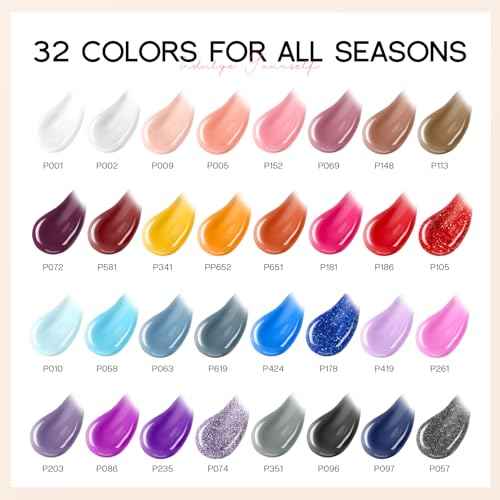 Morovan Poly Gel Nail Kit: Extension Gel Nail Kit With Nail Lamp Slip Solution Complete Professional Manicure Tools Everything In One Box DIY Set For Beginners At Home Creative Nail Art Salon Quality