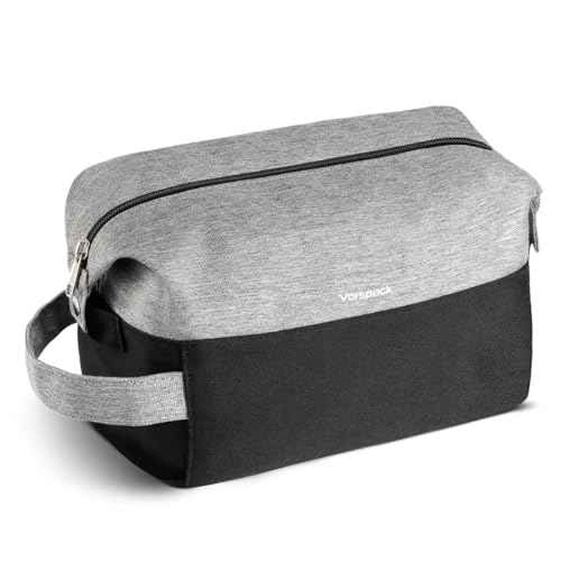 Vorspack Lightweight Travel Toiletry Bag - Water Resistant Travel Bag for Toiletries, Cosmetics, Accessories, Gifts for Men - Black