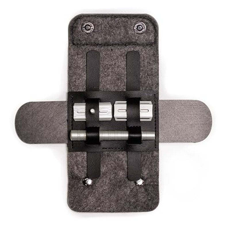 The Henson Shaving Razor Case - Vegan Leather and Merino Wool