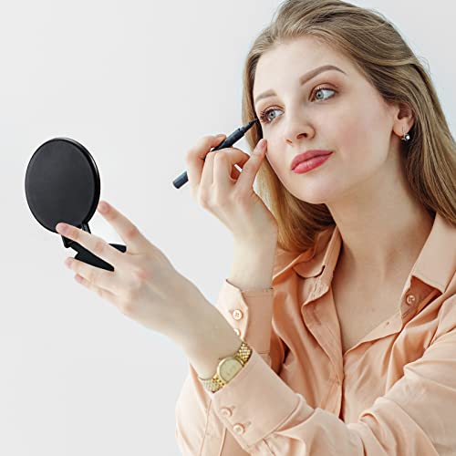 72 Pcs Compact Mirror Bulk Portable Round Makeup Mirror Mini Foldable for Purse Women Travel Daily Use Mother¡®s Day Gifts (Black)