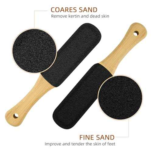 2 Pack Pumice Stone for Feet, Foot File and Callus Remover - Foot Scraper & Exfoliator Tool for Dead Skin, Cracked Heels, Dry Feet Care