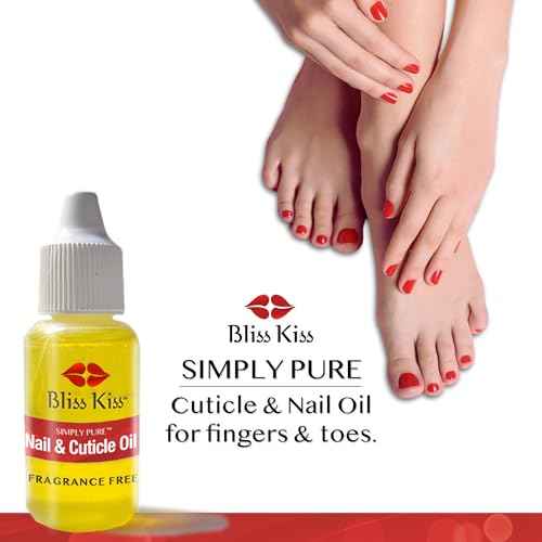 Bliss Kiss | Fragrance Free | Nail Oil Cuticle Dropper w/Vitamin E & Jojoba?Nail Strengthener Nail Growth Oil and Serum for Brittle Peeling Breaking Thin Nails | 0.5oz |