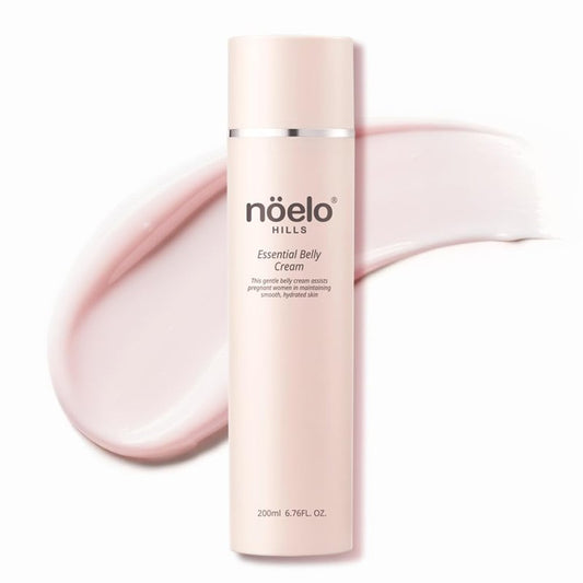 Noelo Hills Advanced Stretch Mark Cream for Pregnancy, Weight Gain, Growth Spurts - Pregnancy-Safe - Korean Skincare - Clinically Proven - Ultra Clean Ingredients - Fragrance Free - Vegan - 6.76 fl oz