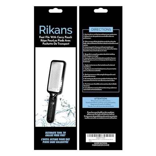 Rikans Colossal Foot File, Professional Foot Rasp Callus Remover, Foot Care Pedicure Tool to Remove Hard Skin,Can Be Used on Wet or Dry Skin, High Grade Stainless Steel File (Foot File Set)