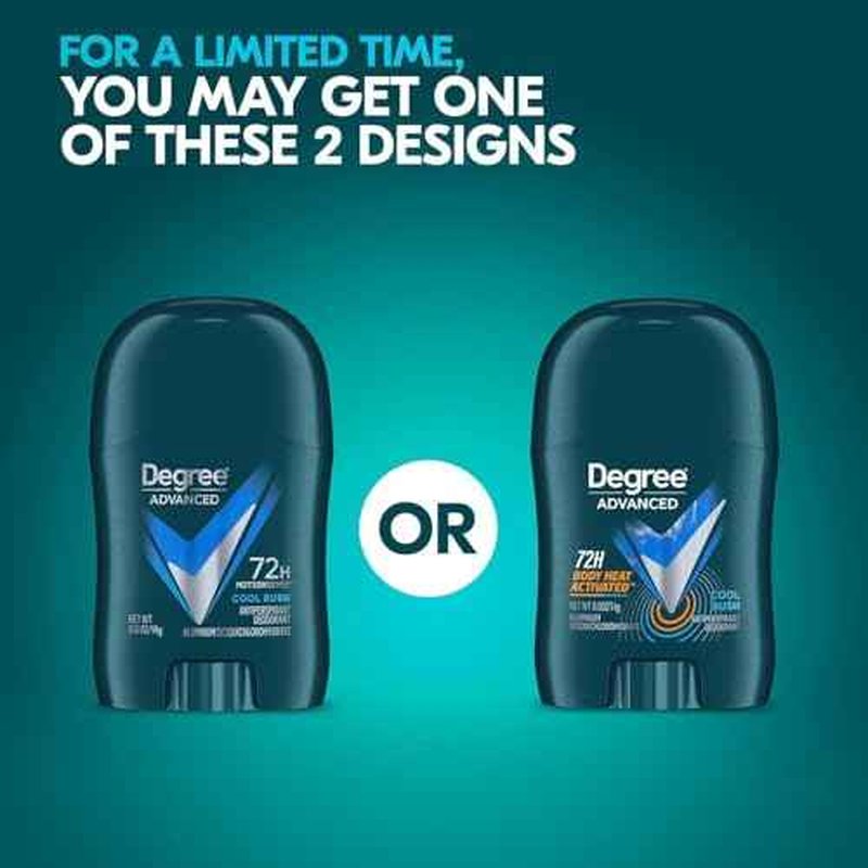 Degree Men¡¯s Travel Deodorant 3-Pack ? 72H Body Heat Activated Mini Antiperspirant Stick, 0.5 Oz Ea