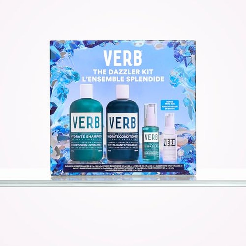 VERB Hydrate Oil - Add Moisture -Increases Shine - Smooth Frizz - Heat Protection for Dry + Frizzy Hair - Amber + Warm Jasmine Scent