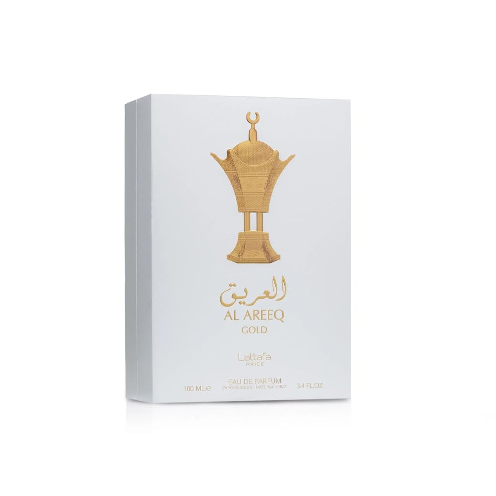 Lattafa Al Areeq Gold Eau De Parfum Spray - Unisex Fragrance | 3.4 Ounce Bottle