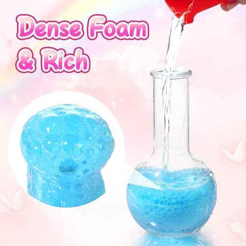 MeCids Magic Potion Bubble Bath Bombs for Kids -Bath Color Tablets Bath Potions for Toddlers Ages 4-12 Fun Science Kit Gift for Birthday, Halloween£¬Christmas- 6 Pack (Shaped Gems & Stars)