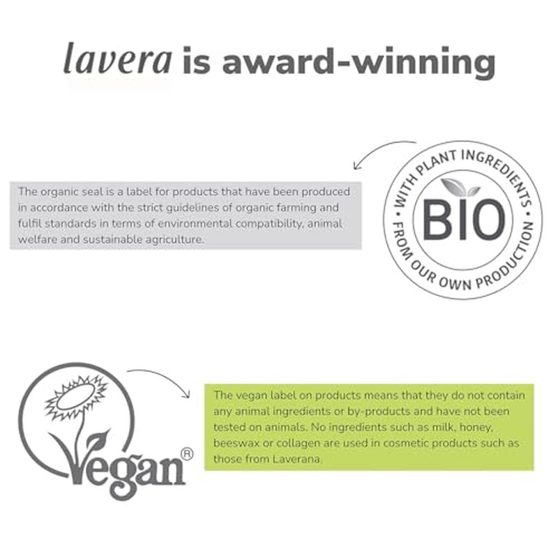 lavera Firming Night Care - Anti Aging Night Cream with Triple Hyaluron & Bakuchiol for Smooth Skin - Anti Wrinkle Face Cream - Face Moisturizer - PETA Certified - Vegan - Made in Germany - 1.7 Fl Oz