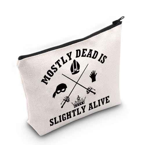 TGBJE Bride 1987 Gifts Movie Fans Merchandise Mostly Dead Is Slightly Alive Makeup Bag Movie Inspired Zipper Pouch (Mostly Dead bag)