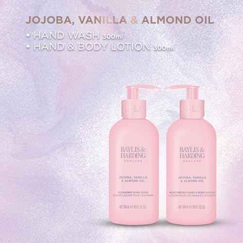 Baylis & Harding Gift Set for Women - Hand & Skincare pack - Jojoba, Vanilla & Almond Oil Indulgent - 2-Pack