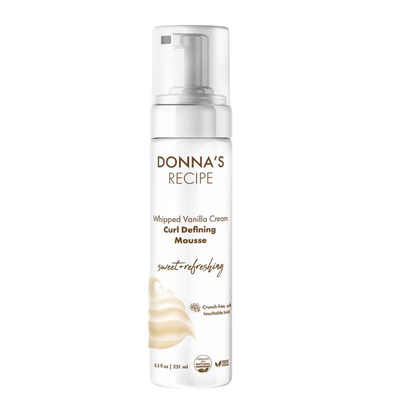 Curl Defining Mousse - Whipped Vanilla Cream for Lightweight, Soft Hold | Frizz-Free Gloss - 8.5 fl oz