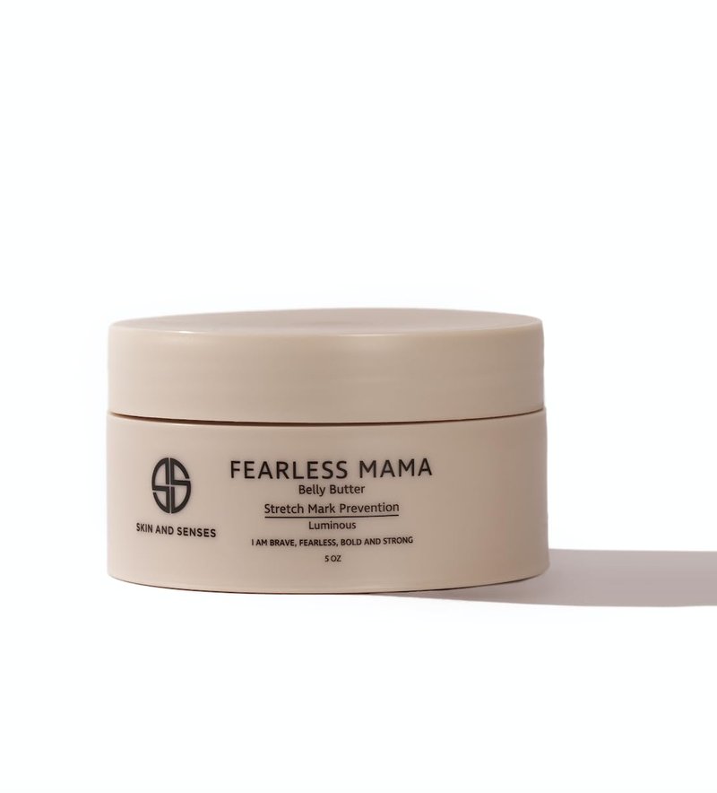 Fearless Mama Pregnancy Body Butter - Deep Hydration Belly Butter for Stretch Marks | 5 oz with Shea & Cocoa Butter