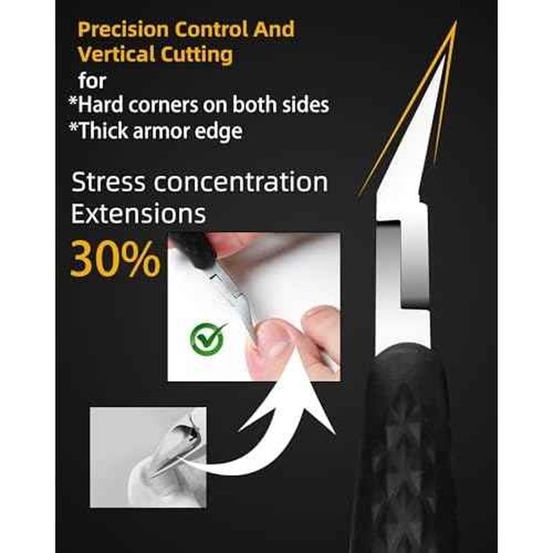 Ingrown Toenail Clippers, Slanted Straight Blade Toe Nail Clippers for Ingrown Nails or Fingernail, Stainless Steel Nail Scissors Cutter, Angled Nail Nippers for Seniors, Men, Women
