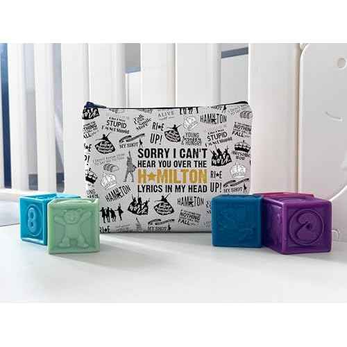 WCGXKO American Musical Makeup Bag Musical Theater Lover Gift for Musical Lovers (Hami Bag)