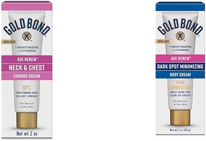 Gold Bond Age Renew Neck & Chest Firming Cream - 2 oz. | Clinically Tested Skin Firming & Dark Spot Minimizer