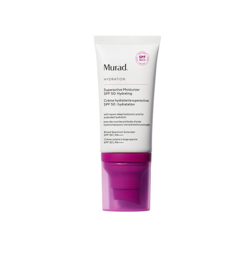 Murad Superactive Hydrating Moisturizer SPF 50 | Hyaluronic Acid for Dewy, Plump Skin - 1.7 FL Oz